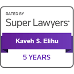 Rated By Super Lawyers | Kaveh S. Elihu | 5 Years
